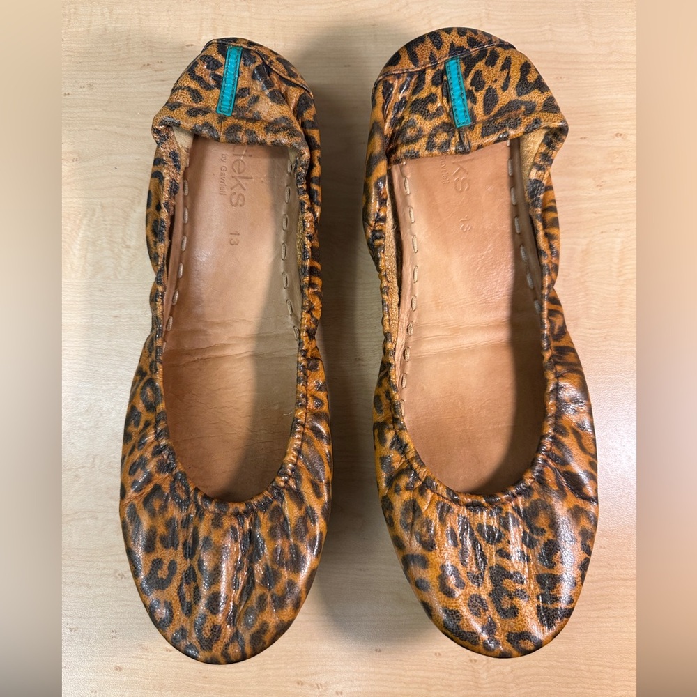Leopard Print Tieks ballet flats